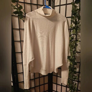 French Connection‎ Mock neck Ballon sleeve Sweater off white
